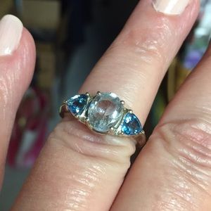 Sterling silver gemstone ring